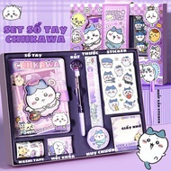 Hộp quà tặng sổ tay chiikawa đồ dùng học tập sổ tay cho học sinh họa tiết chikawa dễ thương