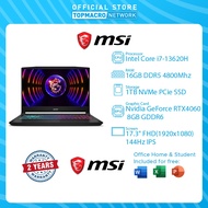 MSI Katana 17 B13VFK-064MY (i7-13620H/1TB/16GB/RTX 4060/Win11H/17.3" FHD 144Hz/Black/2Y)  (9S7-17L541-064)