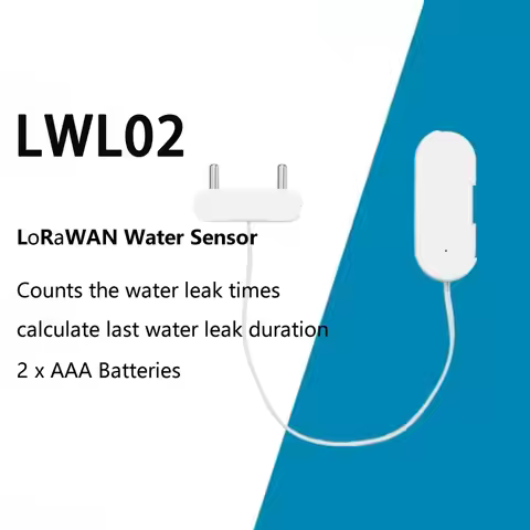LWL02 LoRaWAN Water Leak Sensor 2xAAA Battery Powered with Leak Count & Duration