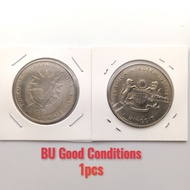 1Ringgit Coins BU Good Conditions 1982 25 Tahun Merdeka Tunku Abdul Rahman Putra Duit Syiling Lama (