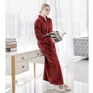 Others - 浴袍 法蘭絨睡袍 情侶加厚加長睡裙加肥睡衣（快遞送貨上門）（平行進口）