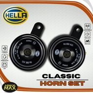 AM HELLA CLASSIC HORN SET 360HZ/430HZ 111DB 12V - UNIVERSAL HORN FOR MOTORCYCLE/CAR