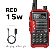 วิทยุสื่อสาร Baofeng UV-5R พลัส15W 50 Km Tri-Power Walkie Talkie ยาวกันน้ำแรงสูงแบบพกพา UV-S9 21 Pro