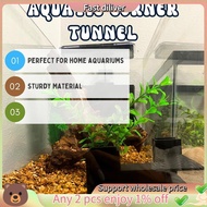 Aquarium Underground Tunnel Fish & Shrimp Hideout for Aquariums Underground Viewing Tunnel Corner Tu
