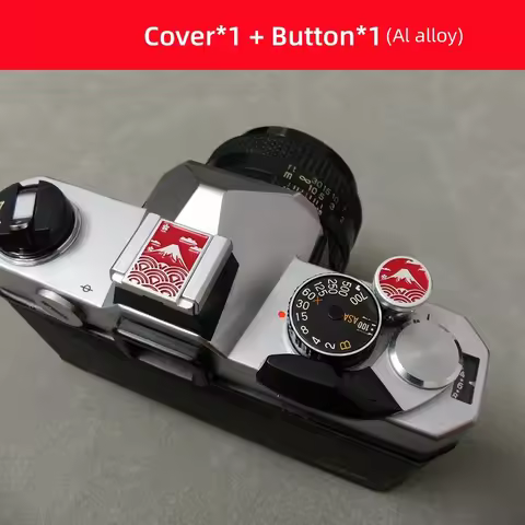 Vintage Camera Hot Shoe Cover Shutter Button Protector for Fuji XT4 X100V XS20 Nikon Canon AE1 F1 Le