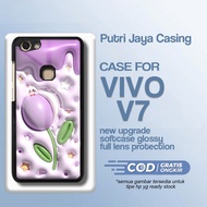 HP Latest Vivo V7 Case - Vivo V7 Casing - Cute07 Motif - Premium Glossy Hardcase - Vivo Cellphone So