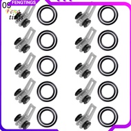 [Ft] 10Pcs Portable Fishing Rod Hooks Holder Lure Bait Hanger Device Gear Tackle