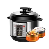 ST/🎀Applicable Beauty.Electric Pressure CookerWQC50A1POne-Pot Double-Liner Smart Reservation5LPressure Cooker Household