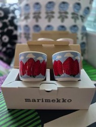marimekko 草莓圖案杯