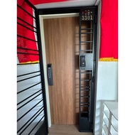 Zeus DuoGuard Bundle — S-680 Door Lock + S-500G Gate Lock | One-Touch SwiftSync Unlock | Face + Fing