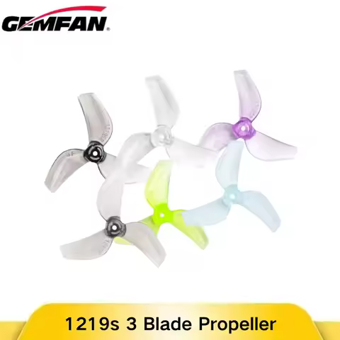 Gemfan 1219S 31mm 3-Blade Propeller 1mm Hole 4Pairs PC Props for Mobula6 Mobula7 TinyWhoop FPV Racin