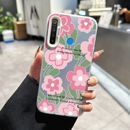 Case For Realme 5 5i 5s 6i C3 C3i Ultra-Thin Silver Silicone Protective Clear Flower Phone
