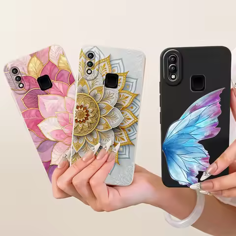 For Vivo Y91 Y91i Y95 Case 1816 1817 1820 1811 Luxury Candy Painted Cover Soft TPU Phone Case For Vi