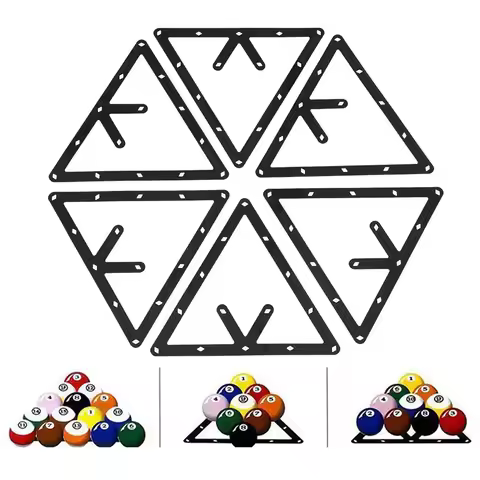 /Set Billiard Rack Black Triangle Ball Holder Positioning Billiard Table Pool Cue Accessory Billiard