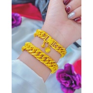 EMAS BANGKOK GELANG TANGAN LIPAN PADU KIKIR