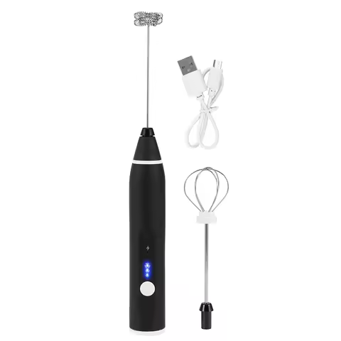Coffee Mixer 3 Speeds USB Rechargeable Electric Milk Frother Handheld Coffee Mixer Stirrer Egg Beate