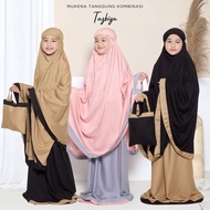 Beautiful Tazbiya Two-tone Combination Children's Prayer Robe with Free Beautiful Bag - Two-Tone Chi