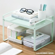 Small Shelf Storage Rack Retractable Desktop Organizer Desk Office Simple Multi-Layer Bookshelf Shel