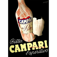 2025 Vintage Drinks Advertisements Bitter Campari 1921 Beer Nouveau Art Poster Canvas Painting Wall