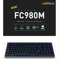 Leopold FC980M Navy PBT Keycaps Side Print Mechanical Keyboard (Blue Cherry MX)