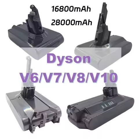 Lithium V6/V7/V8/V10 Vacuum Cleaner Battery for Dyson 16800mAh/28000mAh Battery for Fluffy Animal 22