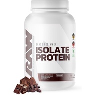 RAW Whey Isolate Protein Powder, Dark Chocolate - 100% Grass-Fed Sports Nutrition Whey Protein Powde