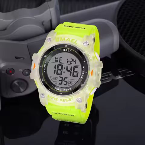 SMAEL 8123 Men's Digital Sport Watch - 50M Water Resistant LED Backlight Alarm Chronograph Stopwatch