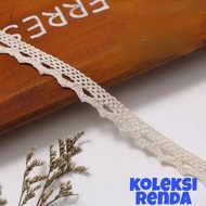 1cm wide knitted lace, 1cm wide hook lace, 300 yards