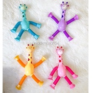 Giraffe Educational Toy for Children with LED Suction Cup Giraffe Telescopic Tube