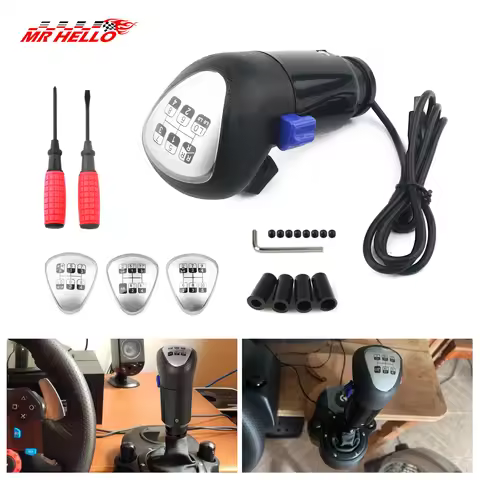 PC USB Shifter Gearshift Knob For ATS&ETS2 Games Compatible With Logitech G29 G27 G25 G920 Euro Truc