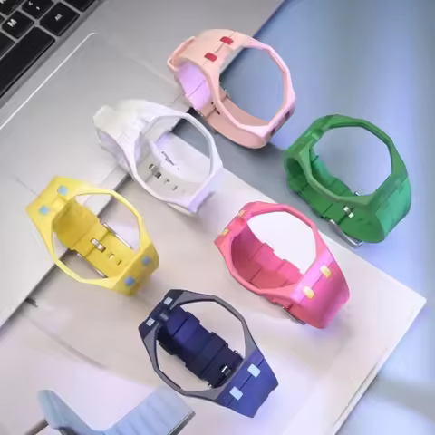 Original Soft Silicone Strap+PC Case for Swatch X Ap Royal Pop Swatch Pocket Watch Trendy Integrated