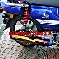 kambing exhuast cover muffler cover exzos cover ex5 fi ex5fi SUPER CUB exhaust cover dreamfi dream fi dream110 fi