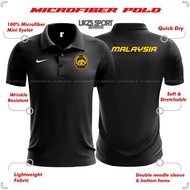 Malaysia FAM Travel Jersey DX2 Football Futsal Polo Official Team Wear Top Apparels Microfiber Bu Be