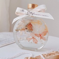 浮游花 橘子汽水 附免費包裝 浮游花夜燈組 客製化禮物 永生花