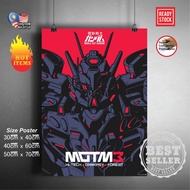 (Ready Stock) Mobile suit Gundam 144 RX-78-2 / RX78-2 / RX78 2 Gundam wall poster sticker deco poste