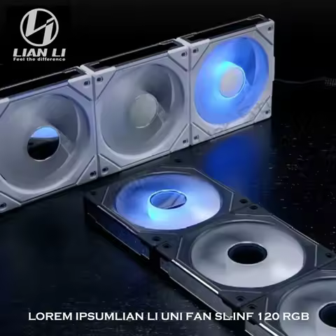 LIAN LI SL INF 120 Reverse UNI FAN SL-INF 12cm Mirror ARGB Fan 120 Reversed Blade Daisy-Chain Start/