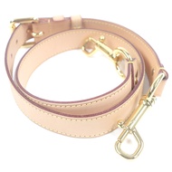 [5 Points] Excellent Condition □ LOUIS VUITTON Louis Vuitton Natural Leather LV Logo Shoulder Strap 