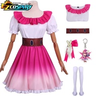 ชุดคอสเพลย์อะนิเมะ Oshi No Ko ชุดชุดคอสเพลย์ผู้หญิง Hoshino Ai สำหรับนักร้องชุดฮาโลวีนสีแดงทั้งชุดสำ