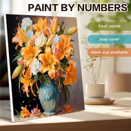 RUOPOTY Modern Paint By Numbers Handmade Picture Drawing Daisy Bouquet Painting Numbers DIY Frame Wa