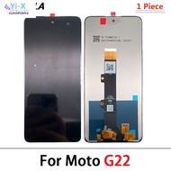 ดิจิไทเซอร์หน้าจอสัมผัสจอแสดงผล LCD ใหม่1ชิ้น Motorola Moto G แทนการประกอบสำหรับ5G Plus 5G G22 G31 G