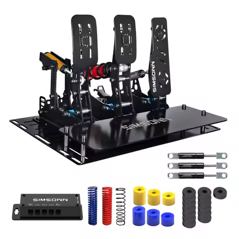 SIMSONN Plus Pro Pedals 200KG Load Cell Brake Pedal And Clutch Pedal Set For PC Gaming Compatible Wi