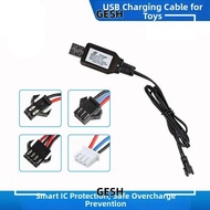 GESH 1/5pcs Lithium Battery Charger, Plastic 11.1V 3S XH-4P/7.4V 2S XH-3P Plug Adapter Cable,  Multi