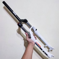 Fork Garpu Sepeda Mtb RST BLAZE 27.5 Inch Travel 120 Lock Out Discbrake Only Warna Putih