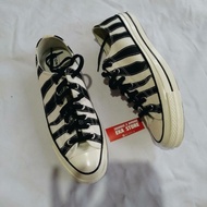 Sepatu Sneakers Converse Ct 70S Low Hacked Archive Egret Black 168906C