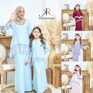 Baju kurung lace kanak kanak | baju kurung set ibu dan anak |kurung lace moden