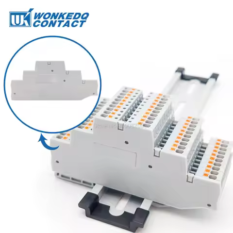 1Pc D-PT 1.5-3L Terminal Cover Plate For PT1.5 3 Level Connector Din Rail Termin Blocks Accessories 