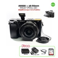 Sony A6000 Camera 24MP E-Mount Lens 16-50mm กล้อง+เลนส์ สเปคสูง WiFi NFC Full HD วีดีโอ มือสองคุณภาพ