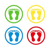 M900 Kindergarten Floor Fixed Point Sticker Station Floor Sticker Stage Elementary School Queue Foot