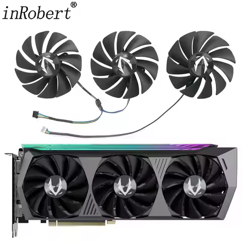 Video Card Fan For ZOTAC GeForce RTX 3080 3090 3070Ti 3080Ti AMP Core Holo 88MM GA92S2U Graphics Car