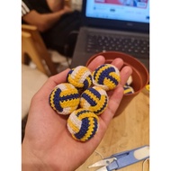 Wool volleyball keychain